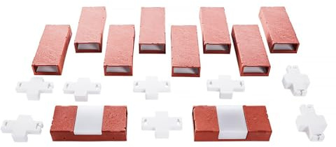 Beetumrandung Nessa Solar Brick 10-teilig Terracotta Beetbegrenzung Beeteinfassung Rasenkante HTI living