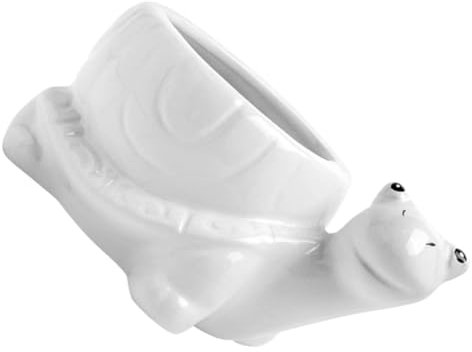 HAWILLOSCH Cute Cartoon Turtle Ceramic Flower Pot for Outdoor Garden Patio Retro Succulent Planter Decorative Flower Holder