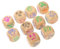 MOLUCKFU 10st Kombinieren Sie Bunte Holzsiebe Spielzeug Für Kinder Kind Würfel Spielzeug Spiel Punktwürfel Würfel Handwerk Basteln Für Kinder Spiel Würfel Tischspielwürfel Hölzern