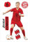 K&L Wall Art FC Bayern München Wandsticker FCB Fußballspieler Logo Fußball Mittelfeld Wandtattoo - Offizielles Lizenzprodukt (Comic, Joshua Kimmich) 68x100 cm