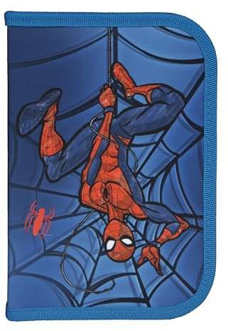 Scooli - Gefülltes Schüleretui Spider Man - Federmäppchen mit hochwertigen Stiften & Zubehör - Ideal für Schule, Freizeit und unterwegs - ab 6 Jahren