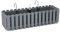 B2C Window Fence Hanging Flower Pot Planter 2 Sizes 4 Colours Rustic Slat Farm House Design UK Self Watering Kit (Grey, Large - 58cm)