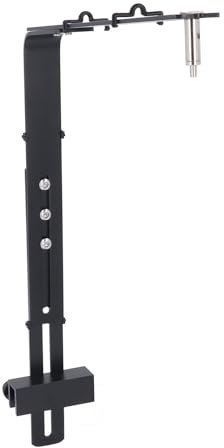 Aquarium-Lichthalter, Verstellbar, Durchsichtig, für Aquarien, LED-Licht-Riser-Ständer, Aquarium-Tropflicht-Halterung, Aquarium-Licht-Ständer-Set, Halter, Zubehör für (BLACK)