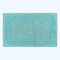 Homescapes Großer Badvorleger Aqua, XXL Badematte 70x120 cm, Baumwoll-Badteppich Premium mit Wende-Design