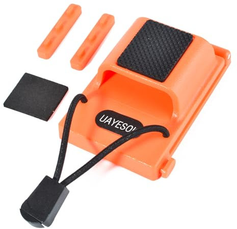 UAYESOK Radio Holder Belt Clip Universal Walkie Talkie Holster for Duty Belt Tactical Police Handheld Radio Pouch Case for Kenwood Motorola Baofeng Quansheng Icom Midland Two Way Radio (Orange)