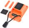 UAYESOK Radio Holder Belt Clip Universal Walkie Talkie Holster for Duty Belt Tactical Police Handheld Radio Pouch Case for Kenwood Motorola Baofeng Quansheng Icom Midland Two Way Radio (Orange)