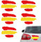 Autocollants en Vinyle Polyvalents pour Voitures,Autocollants Stickers Drapeau Espagnol,Lot d'autocollants pour Voiture - Espagne,Autocollant Vinyle Espagne pour Casques,5PCS