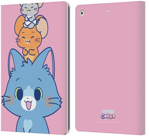 Head Case Designs Licenza Ufficiale Tom And Jerry Personaggi Grafica Gokko Custodia Portafoglio in Pelle Compatibile con Apple iPad 10.2 2019/2020/2021