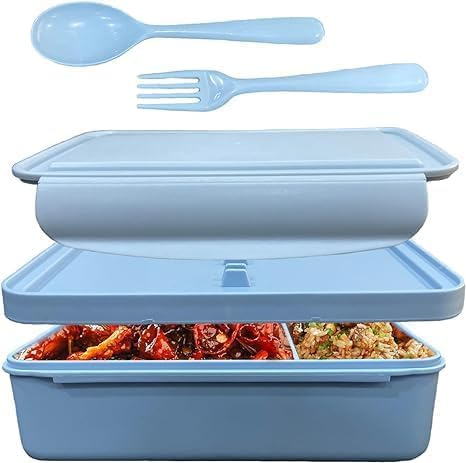 Alta Scelta Anti-Bacterial Bento Lunch Box Adults, Lunch Box Kids, Leakproof, Children, Boys and Girls. Stackable Microwavable Bento Box for Women