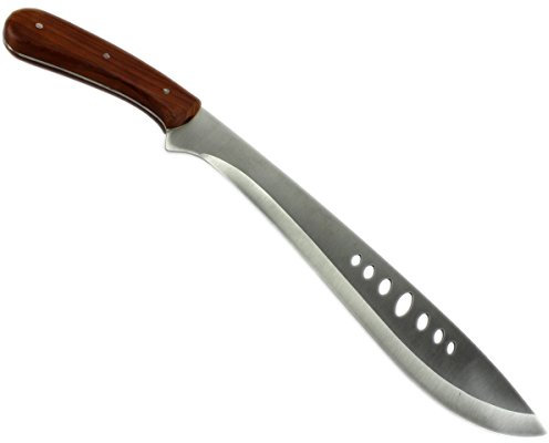 GYD XXL Machete Wombat Söldner Buschmesser Haumesser Hackmesser Axt Beil mit Coduraetui und Holzgriff