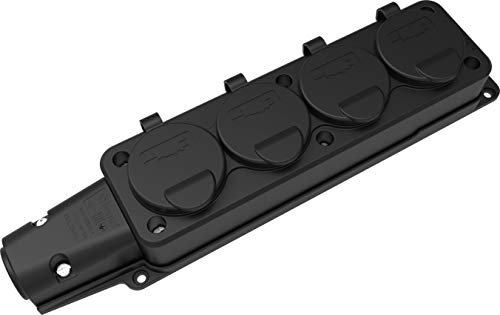 Juego de enchufes de goma maciza Schuko (16 A/250 V), 250.00V