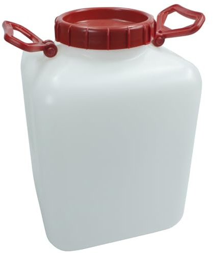 Dönges Weithalskanister vierkant (Ölbindemittel Rechteck Ölbehälter stapelbar Kanister) Volumen: 20 l/Abmessung L x B x H: 275 x 235 x 395 mm/Deckel Ø: 140 mm
