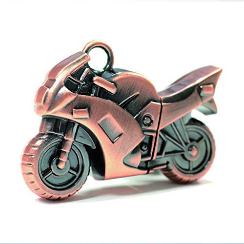 Ciway Moto Forme Clé USB 2.0 Capacité, Pas de capacité de Faux (Rouge Cuivre, 4 Go) 32GB Red Copper