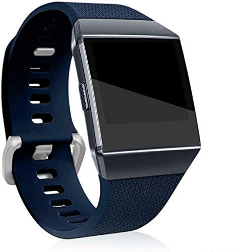 Sago Kompatibel mit Fitbit Ionic, Ersatzband, klassische Metallschnalle, Armband für Damen und Herren