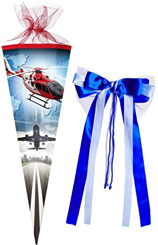 alles-meine.de GmbH komplette Füllung - Circa 200 Teile - für Schultüte - Helikopter - Flugzeuge/Hubschrauber - eckig -..