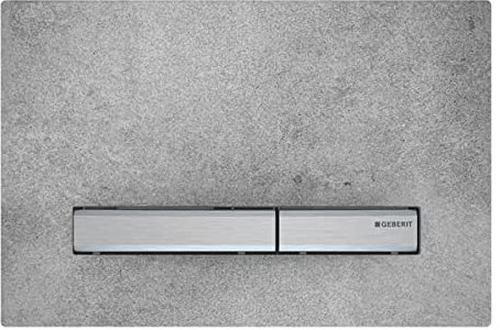 Geberit 115.788.JV.2 Betätigungsplatte Sigma50 für 2-Mengen-Spülung, chrom, Beton 115788JV2