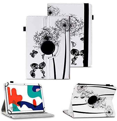 NAUC Tablet Hülle kompatibel für Huawei MatePad T10 9.7 Zoll Tasche Schutzhülle Cover 360° Drehbar Case Ständer, Farben:Motiv 8