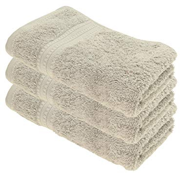 Julie Julsen® Bio Duschtuch-Set, 3 Duschtücher in 32 Farben erhältlich weich und saugstark Silber 70x140 cm