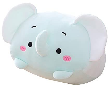 LICHENGTAI Plüschtier, 20cm Plüschtier Flauschiges Stofftier Kawaii Elefant, Kuscheltier Ausgestopftes Tier Plüschkissen Gefüllt Spielzeug Geschenk für Kinder Mädchen Jungen