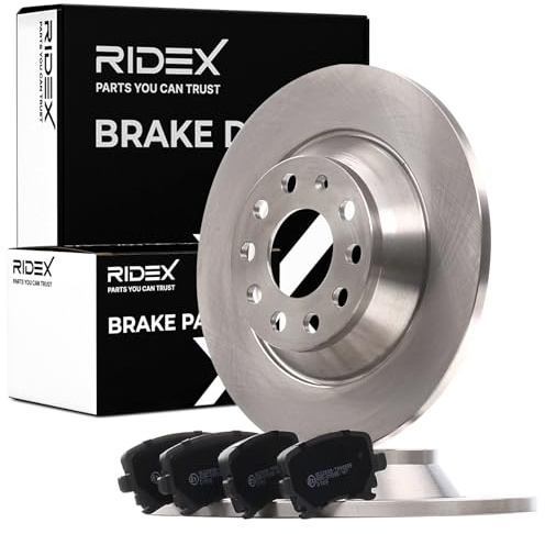 RIDEX Bremsenset Hinten 301,7mm Bremsscheiben und Bremsbeläge Kompatibel mit AUDI A6 Avant 4F5, C6