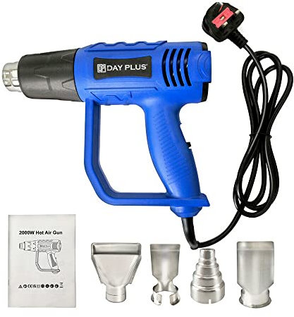 Hot Air Heat Gun Professional Heat Gun 350-600°C Variable Temperature 4 Nozzles for DIY, Shrinking PVC, Stripping Paint, Crafts, Dissolve Adhesives