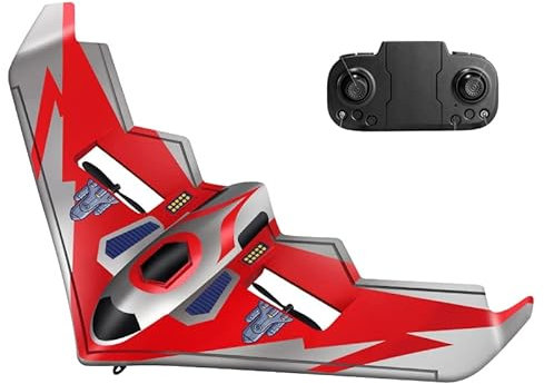 GDYS Fighter remote control aircraft fall-resistant glider model electric fixed-wing children's toy drone boy (red)