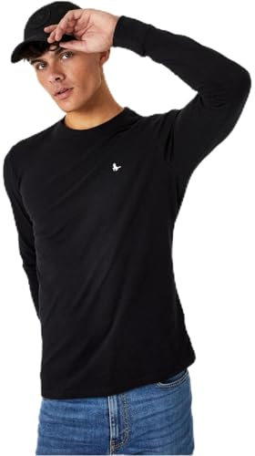 Jack Wills Mens Sandalseford Long Sleeve T-Shirt Black L