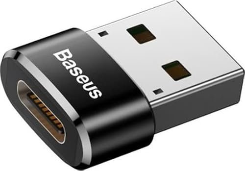 Baseus USB-C auf USB-A Adapter OTG Converter USB 3.0 - USB-C auf USB-A Verlaufsstecker - Schwarz - iMac 24 - MacBook - ChromeBook CAAOTG-01