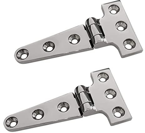 Qeunrtiy 2 PièCes SéRies à Toute éPreuve T CharnièRe en Acier Inoxydable 316 de Qualité CouléE CharnièRe Porte CharnièRe Bateau