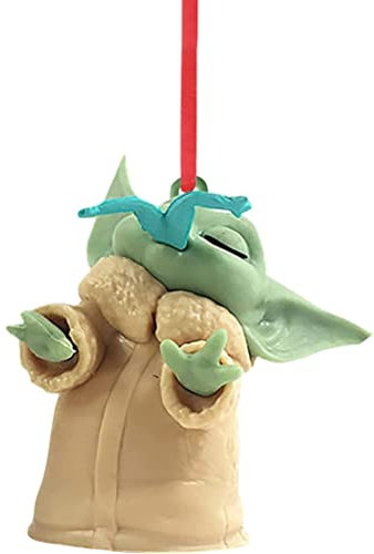 ZMOO 2022 Baby Yoda Weihnachtsschmuck Anhänger, Weihnachtsbaum hängende Ornamente Partyzubehör Dekorationen, Style 8