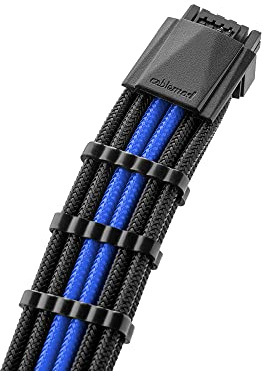 CableMod C-Series PRO ModMesh 12VHPWR auf 3X PCI-e Kabel für Corsair - 60cm, schwarz/blau