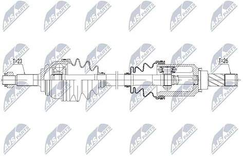NTY NPW-RE-069 Arbre de transmission