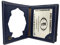 Cartera Porta Placa para Policia Nacional CNP Mod. HONORES Libro (Azul Marino)