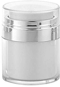 Cream Jar Vacuum Bottle,Airless Pump Jar Empty Refillable Travel Cream Bottle Portable Cosmetic Container 30ml Moisturiser Container,Moisturiser Pump Dispenser for Creams & Foundations (30ml-Jar)