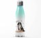 Mikalino Kinder Edelstahl Trinkflasche Süßer Hund personalisiert mit Wunschname Einschulung Geschenk Geschenkideen Thermosflasche Mädchen Junge, Farbe:aquaweiss, Grösse:500ml