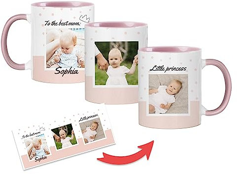 Wanapix | Taza Día de Madre Personalizada | Regalo para Mama | Tazas Originales para Regalar | 325m | Taza Mama con Foto y Texto