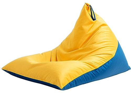 Nobildonna 1,2 m Sitzsack-Stuhlbezug (ohne Füllstoff) für Erwachsene, 400L extra großer dreieckiger Sitzsack-Stuhlbezug, waschbarer Sitzsack ohne Füllung, ultraweiches faules Sofa, Premium-Samtbezug
