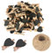 25 mollette nere a forma di cuore in legno, piccole mollette multicolore con cuore, clip per foto a forma di cuore da 3 cm