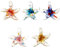 SUNNYCLUE 1 caja de 5 abalorios de Murano Hechos A Mano de Cristal de Murano, Abalorios Grandes de Estrellas de Mar, Abalorios de Verano Coloridos de Animales Marinos para Hacer Joyas, Collares de Aba