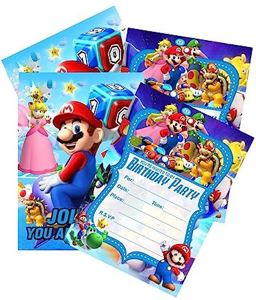 12Pcs Invitation Cards Carton Invitations Birthday Party Decoration for Birthday Party Supplies