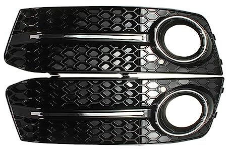 Auto Griglia paraurti anteriore Paraurti 2 × Griglia Fendinebbia A Nido D'ape Per Audi A4 B8 2009-2012,8K0807681 Griglia per radiatore