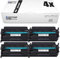 Eurotone Mit Chip CF259A 59A Tonerkartusche kompatibel für HP CF259A 59A Toner Laserjet Pro M404dn MFP M428fdn M428fdw M404dw M404n M428dw M428f M304a M304n M304dn M428 Drucker (4er-Pack, Schwarz)