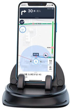 support de tableau portable pour tableau de bord de voiture – Support de téléphone portable pour voiture, rotation à 360 degrés, Support de téléphone de bord antidérapant, support de navigation pour l