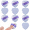 Molain 10 Stück Finger Puderquaste, Powder Puff Make Up Schwamm Mini-Schwämme Puderquaste Fingerquaste für Foundation, Concealer, Make-up, Grundierung, Nass und Trocken Make-up Tools(Lila)