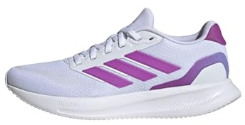 adidas Damen Runfalcon 5 Running Shoes, FTWR White/Purple Burst/semi Blue Burst, 42 2/3 EU