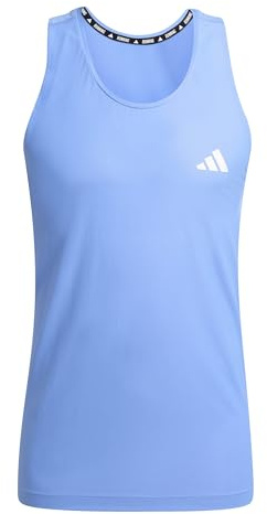 adidas Men's Own The Run Tank Top, Blue Fusion, XS