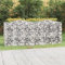 Somanki Gabionen-Hochbeet mit Hochbogen 200x50x100 cm Verzinktes Eisen, Pflanzkübel, Kräuterbeet, Hochbeete-kit, Pflanztrog, Vertikalbeet, Pflanzgefäße - 153546