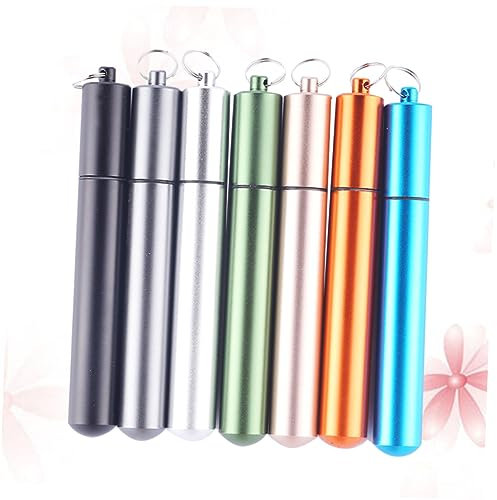 COLLBATH Cannuccia Telescopica Portatile in Acciaio Inossidabile Cannucce Riutilizzabili Per Bevande Set Per Ufficio Casa in Viaggio 304 Casuali