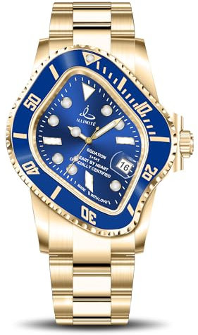 ILLIMITE Schmelzende Automatikuhren für Herren, japanisches Miyota 8215, selbstaufziehendes mechanisches Uhrwerk, Damenuhr, wasserdicht, Edelstahl, Kunst, surrealistische Armbanduhren, Pea001