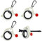 YUUTIAL 4 Pack Zip Ties Organizer Holder,Reusable Cable Tie Organizer Light Zip Tie Arrangement Tool for Indoor and Outdoor Use with 40 Pieces Zip Ties